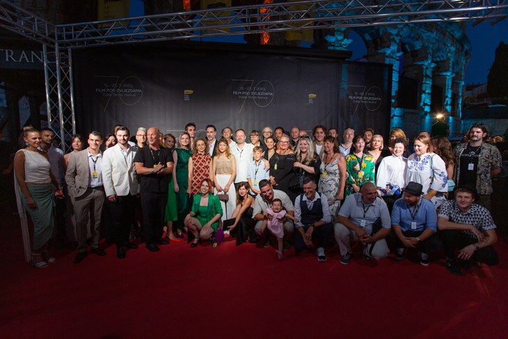 Ekipa filma "Hotel Pula" na 70. Pulskom filmskom festivalu (Foto PFF)